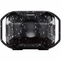 飛利浦（PHILIPS）SB300無線藍(lán)牙音箱 便攜迷你音響 兼容蘋果/三星手機(jī)/電腦/車載小音響 免提通話 黑色