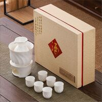 螺紋羊脂玉酒具套組